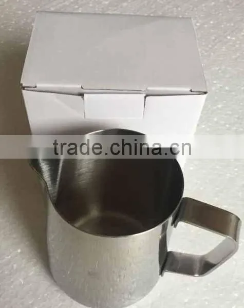 Stainless Steel Milk Pitcher 400ml Mirror Polishing