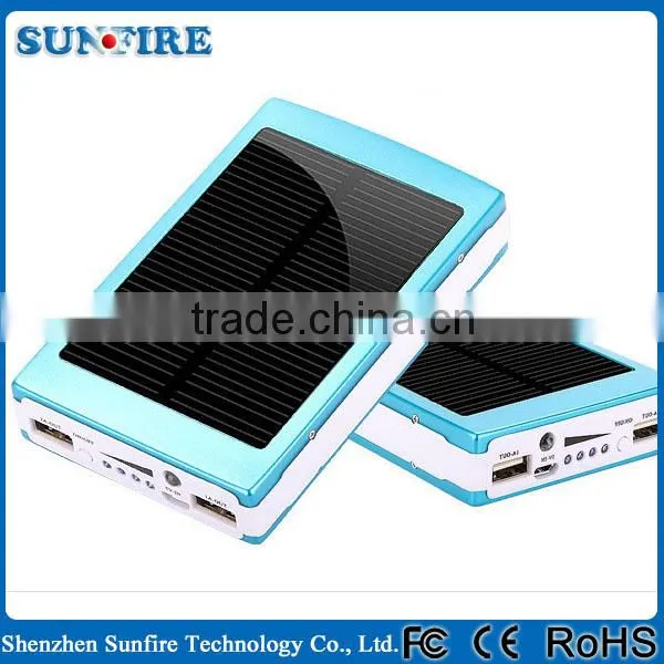 Hot Sale Solar Power Bank Charger for Iphone Xiaomi Power Bank With Charging Cable photo-3
