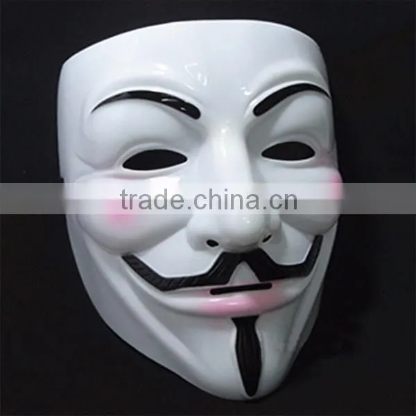 Wholesale PVC/latex Guy Fawkes Mask V for Vendetta Mask /Christmas Halloween Masquerade Mask for V For Vendetta Mask photo-4