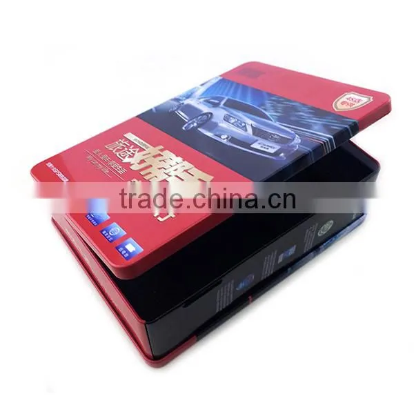 Creative Book Shape Tin Box,airtight Screw Cap Tin Can,pretty Gift Tin Can for Christmas photo-2