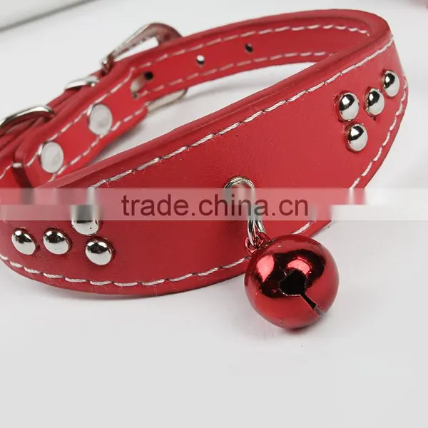 Teddy Necklace Watch-collar Pet Dog Cat Collar PU Material With a Bell Collar photo-4