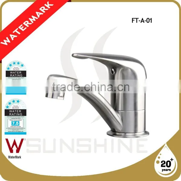 FT-A-01 Australian Style Stainless Steel Lavatory Faucet Fancy Bathroom Mixer