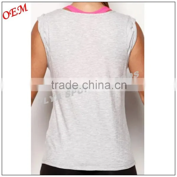 Ladies GYM Yoga Singlet Multi Tank Top Tee photo-5