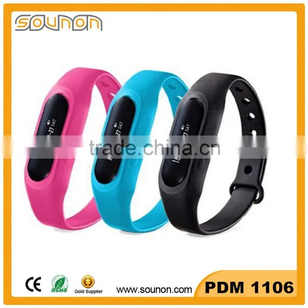 Healthy Fitness Bracelet Pedometer, Hot Sales Pedometer Watch, Bluetooth Fitness Tracker