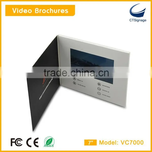 Custom 7 Inch Tft Lcd Screen Sexy Video Brochure Greeting Business Cards Vc7000 photo-6