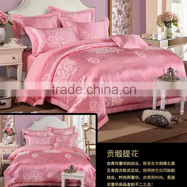Wedding Suite Optimal Silk Satin Jacquard Bedding Set photo-5