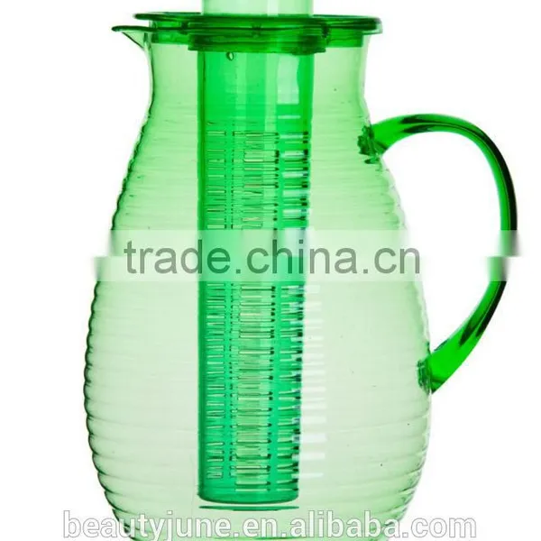 Bpa Free Food Grade Fruit Infusion Pitcher Water Beverage Pitcher Fruit Infused Pitcher New Products Hot Sale