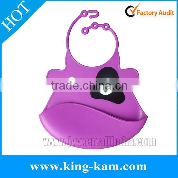 2014 China Supplier Bib Wholesale Where to Buy Cartoon Baby Bibs Newly Food Grade Comfortable & Soft Silicone Baby Bib photo-1