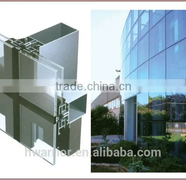 Stick Glass Curtain Wall Economic Cheap Facade Including Installation and Fixing photo-2