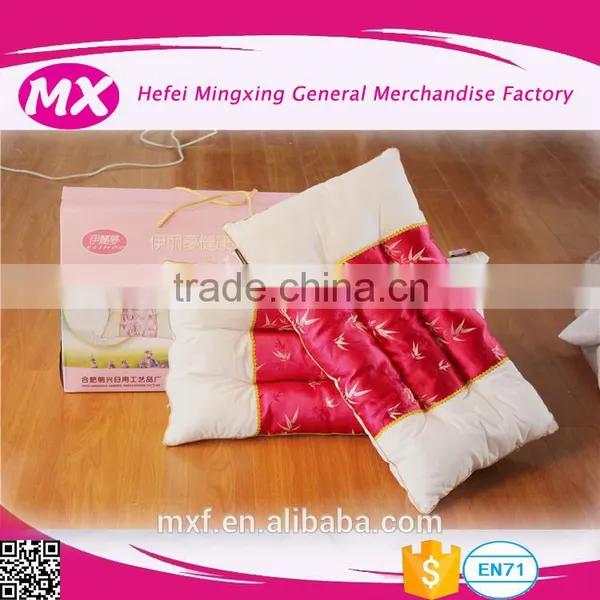 Chinese 100% Cotton Cover With Silk All Season Home Down Pillow Removable Double Bed Down Pillow photo-2