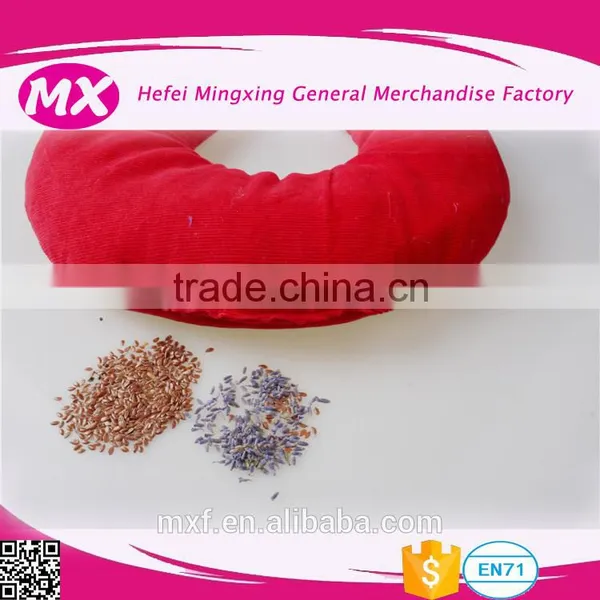 Warm and Cool Flax Seed and Lavender Massage U Shape Neck Pillow From China Factory photo-5