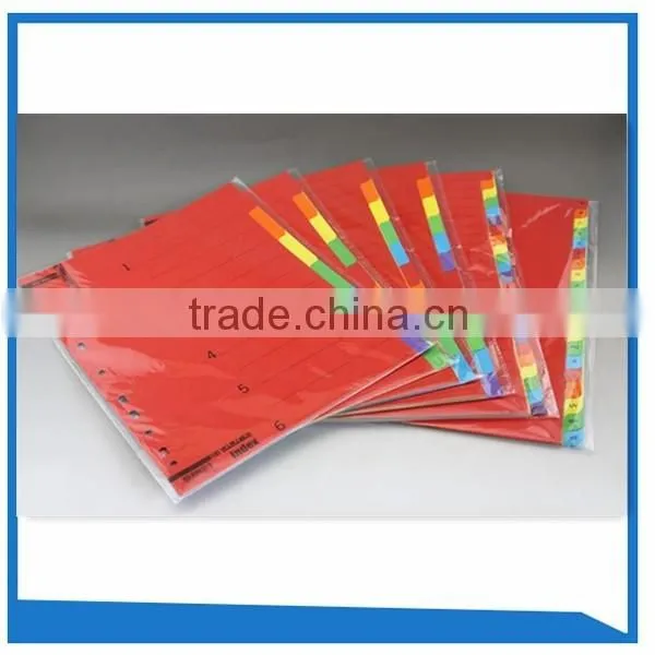 160gsm A4 Size Color Paper Index Tab File Divider