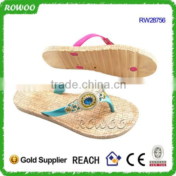 Good Quality Flat PVC Lady Chappal Slipper photo-2
