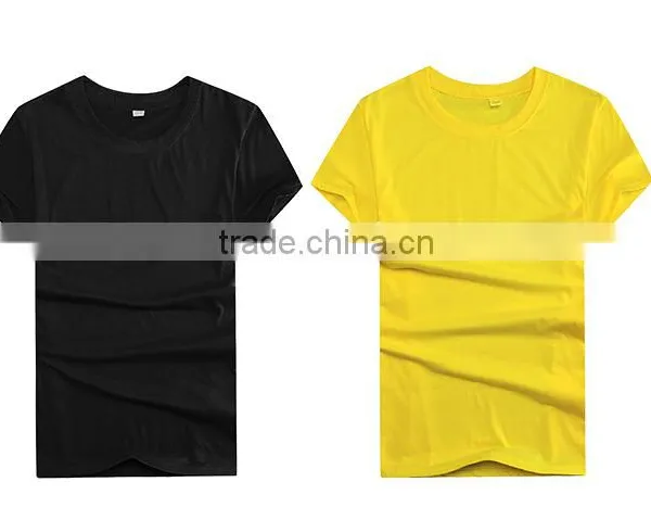 2016 Guangzhou LuoQi 160g Polyester Cotton O-neck Short Sleeve Print Cheap Promotion Custom Blank t Shirt photo-6
