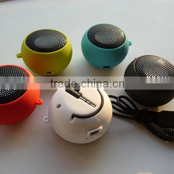 Promotion Cute and Round Hamburg Shape Rechargeable Mini Speaker