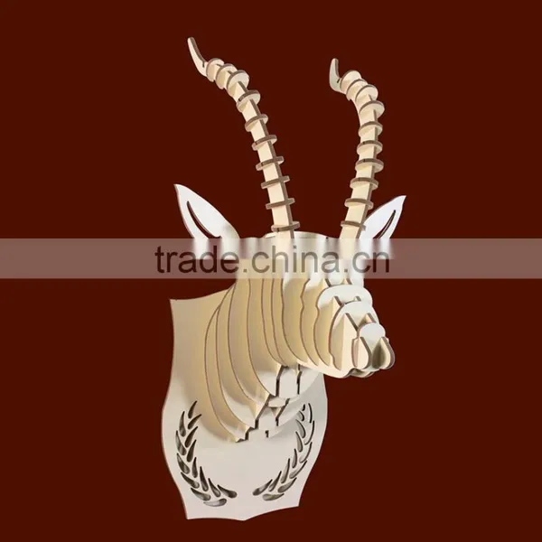North-Europe Style Wall Hanging Art Home Decoration Animal Wooden Craft photo-6
