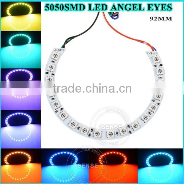 DC12v Epistar Chips 5050 Smd White PCB Semi Circle 104mm Angel Eyes LED Auto Parts Accessories for vw photo-4