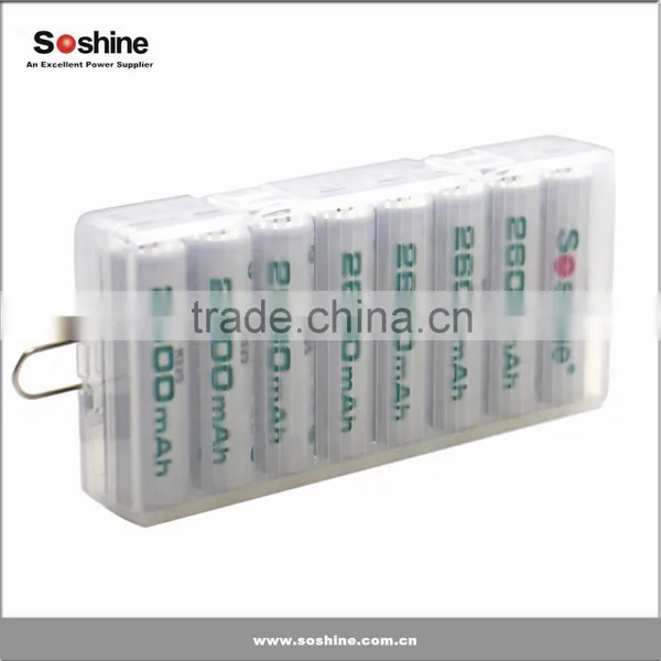 Soshine New Coming Waterproof AA Battery Case For 1-8 Pcs AA Batteries photo-3