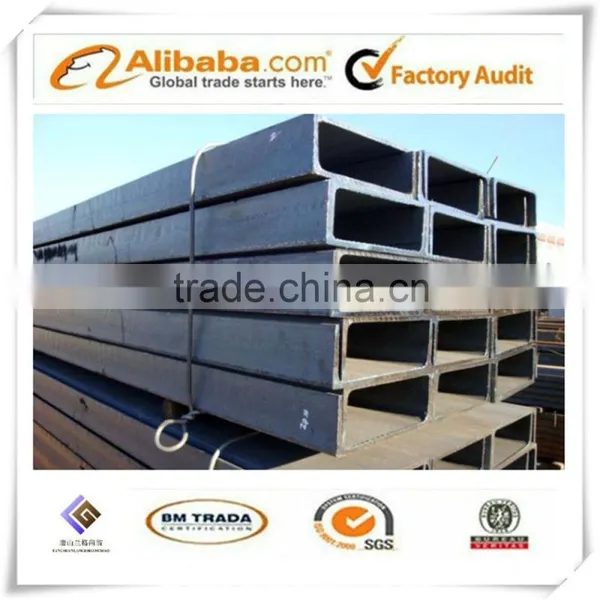 Hot Rolled Steel U Beams,steel Channel Sizes Q235/SS400 in Length 6m-12m photo-5