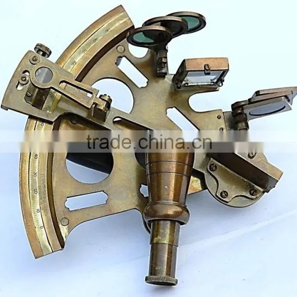 Brass Nautical Christmas Gift Sextant - Marine Time Sextant Handmade Sextant 1039 photo-3