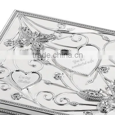 Factory Direct Supply Luxury Custom Logo Printed Antique Metal Jewelry Box photo-3