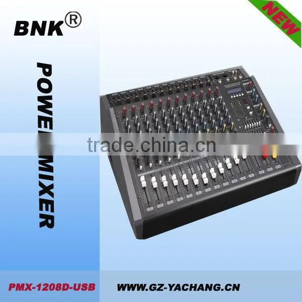 12 Channels Good Quality Audio Power Mixer Console PMX-1208
