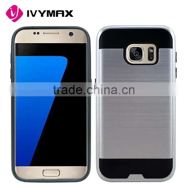IVYMAX Top Quality Hybrid Metallic Rubberized Hard Cover Phone Case for Samsung Galaxy s7 photo-5