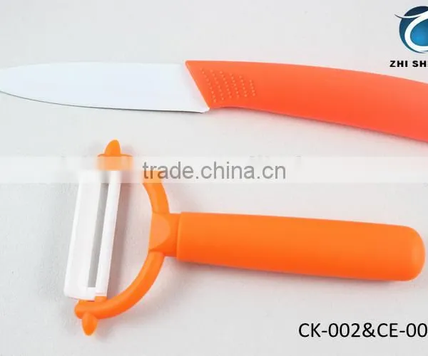 4" Imitated Ceramic Paring Knife With Peeler photo-2