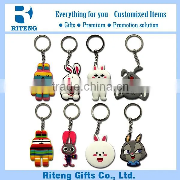 Promotional Cartoon PVC Keyring Wholesale