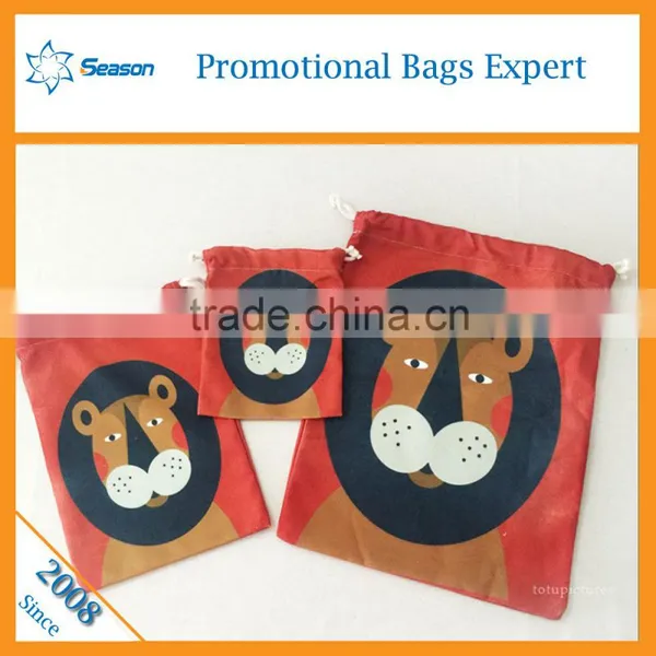 Polyester Bag Manufacturer to Made Environmental Protection Bag/ Waterproof Drawstring Custom Bag photo-2