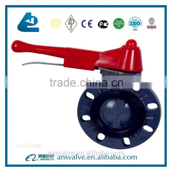 Gearbox and Hand Lever PVC CPVC PVDF PP Butterfly Valve Quality Choice photo-3