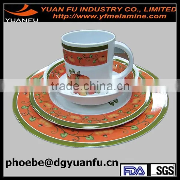 Hot Plastic Printing Melamine Dinner Set photo-6