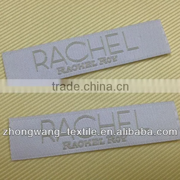 Light Colored Polyester Woven Label for Women's Apparel