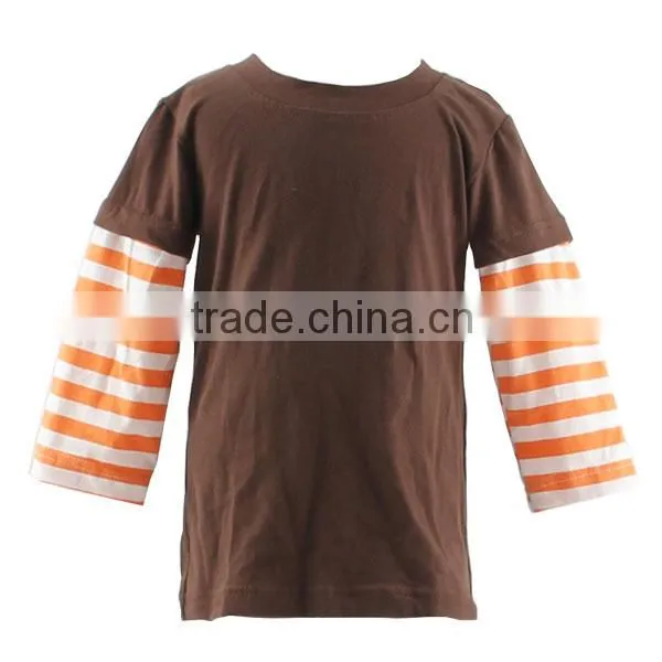 2016 Wholesale Liquidation Kids Clothes Split Joint Children Clothing Usa Strip Sleeve Shirt Fashion Shirts for Boys photo-3