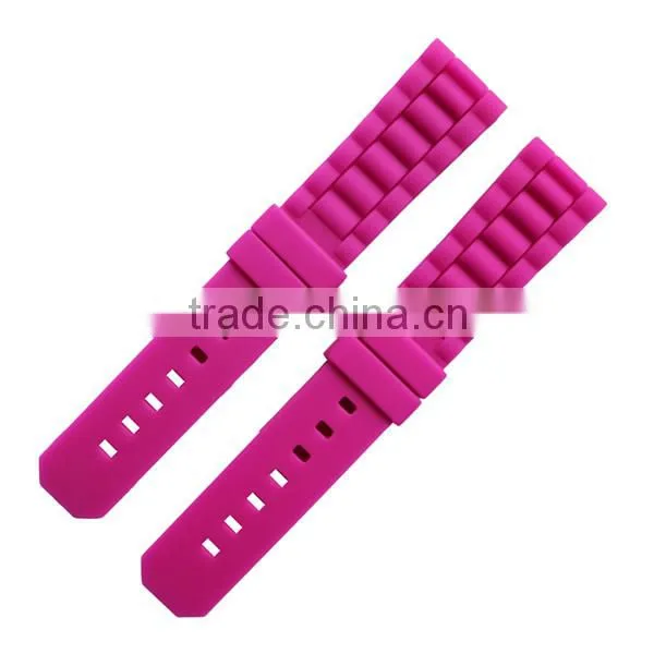 Soft 2 Pieces Custom Logo Rubber 20mm Watch Strap photo-4