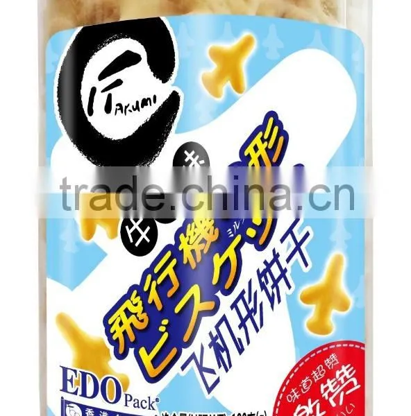 EDO Pack Milk Flavor Letter Airplane Shape Biscuits