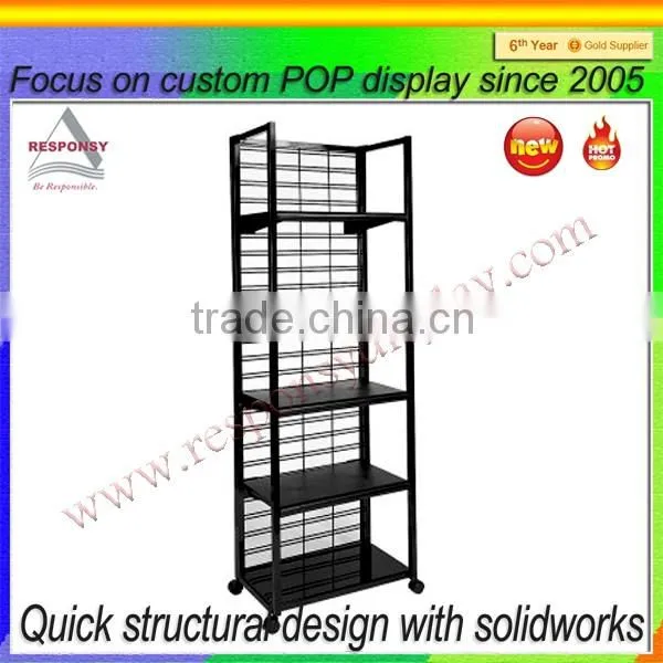 Heavy Duty Style Supermarket Rack Wood&metal Grocery Store Display Racks photo-3