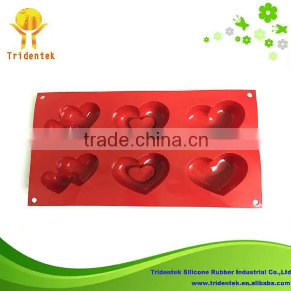 New Arrival Cake Plate Food Grade Silicon Mould Maker For Valentine's Day photo-3