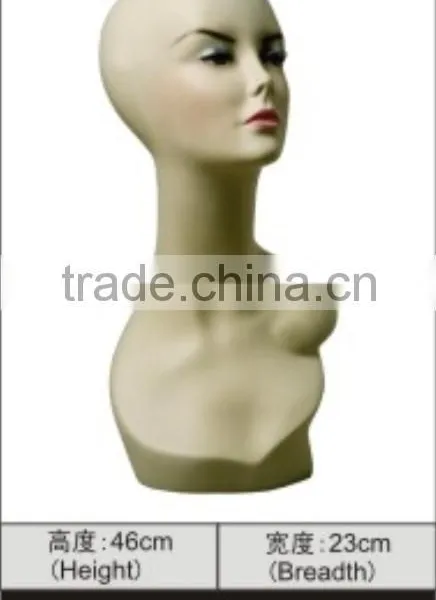 Fashion Fiberglass Realstic Hat Display Mannequin Heads photo-6