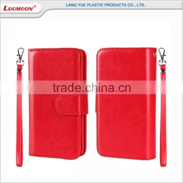 Crazy Horse Pattern Separable Case With Card Slot for Huawei G610 p8 Lite U8667 U8800 G606 photo-4