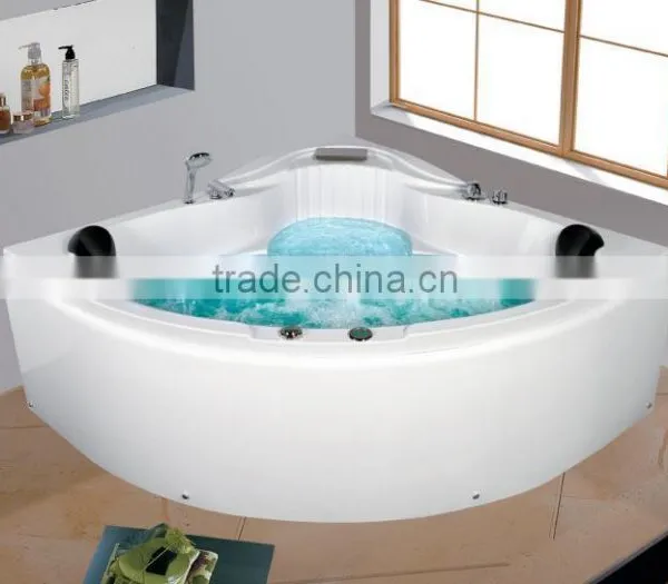China Supplier Bathroom Corner Whirlpool Bath Tub CE Two People Indoor Whirlpool Massage Bathtub 1500 photo-4