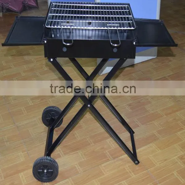 Commercial Mobile Grill Cart Table BBQ Grills From China photo-5