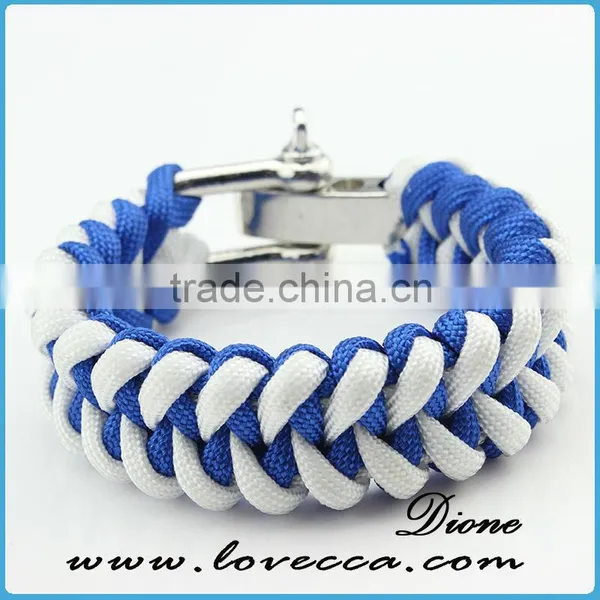 Different Paracord Bracelets Waves Style Outdoor Army Firestarter Bangles photo-6