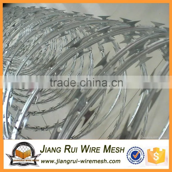 Low Price Concertina Hot Dipped Galvanized Razor Barbed Wire photo-3
