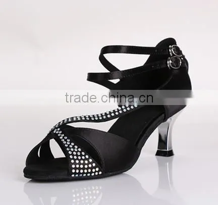 Crystal Latin Dance Shoes Salsa Shoes Open Toe Woman Tango Shoes S-7176 photo-2