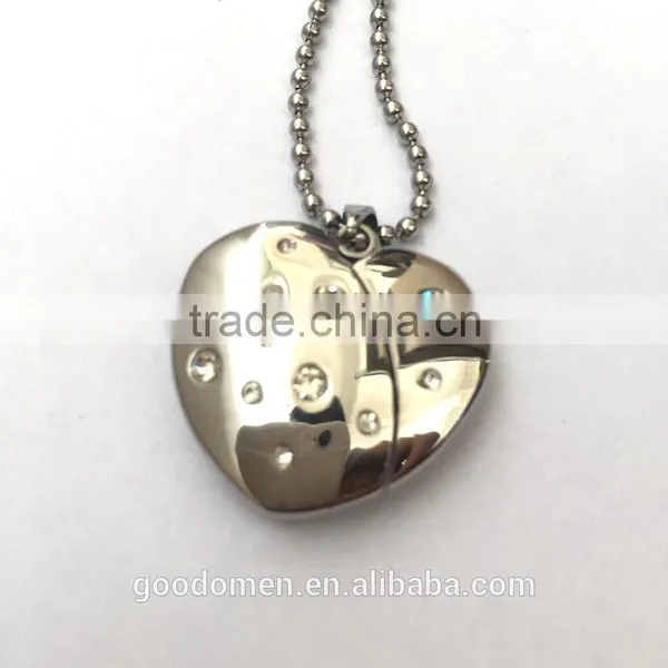 Sterling Silver Open Heart Stainess Steel Adjustable Necklace photo-6