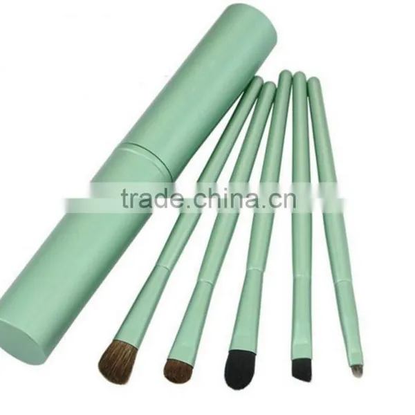 Newest 5pcs Colorful Makeup Brush Set With Metal Case Packing,stock With Free Sample photo-3