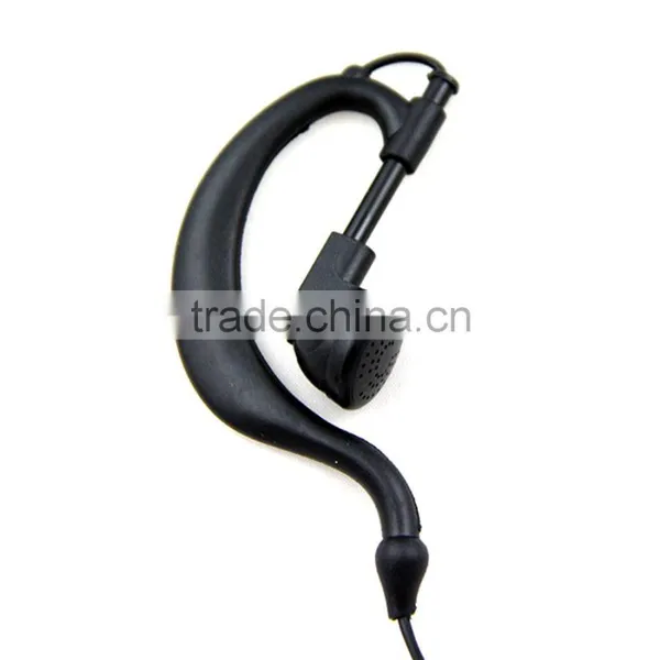 Wired Ptt Buttom Black Clear Sound Made in China Walkie Talkie Mini Earpiece photo-2
