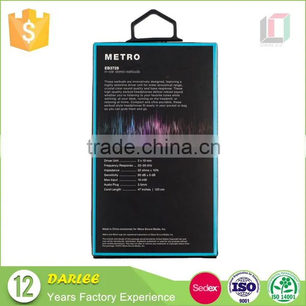 Electronics Earphone Packaging Box With Plastic Tray photo-2