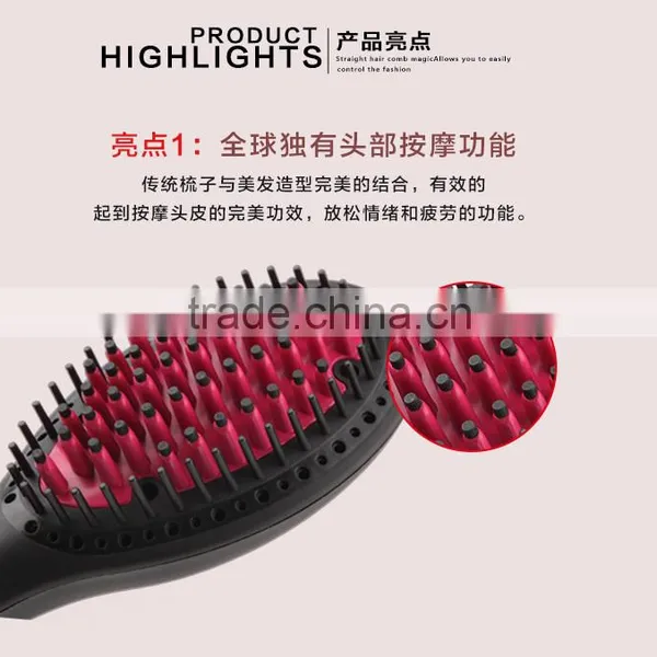 New Hot Electric Straightening Hair Brush Coloring Brush Comb AU EU UK USA PLUG photo-6